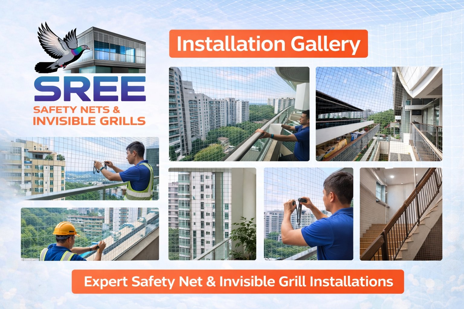 Safety Net Installation Gallery Vijayawada