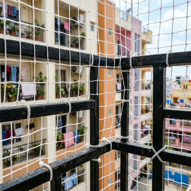 Balcony safety net installation Vijayawada