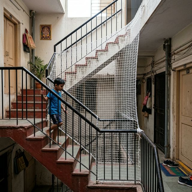 Staircase safety net Vijayawada