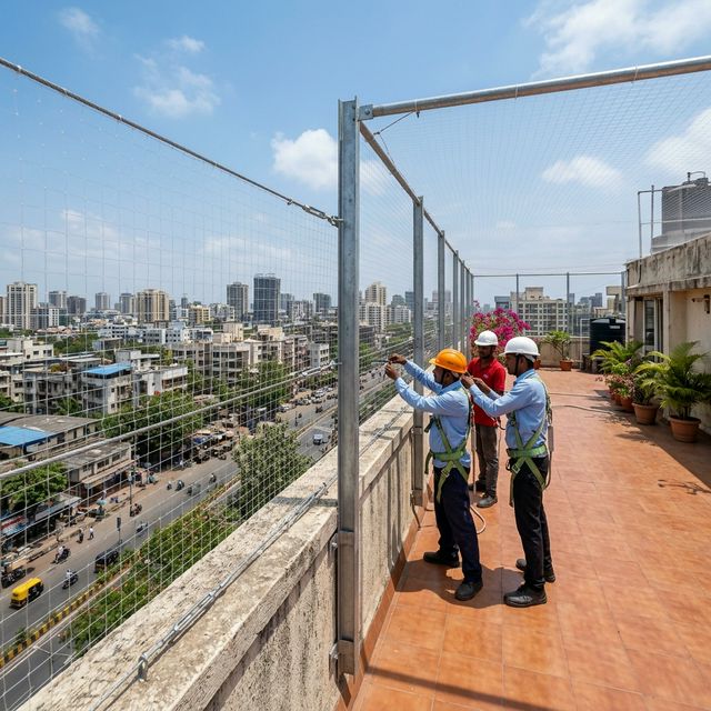 Terrace Safety Nets Vijayawada